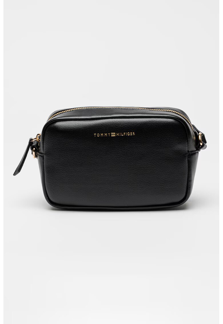 Tommy Hilfiger Geanta crossbody cu fermoar - Negru