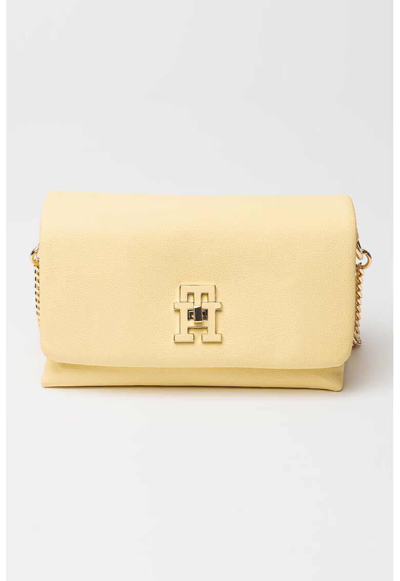 Tommy Hilfiger Geanta crossbody cu logo - Galben