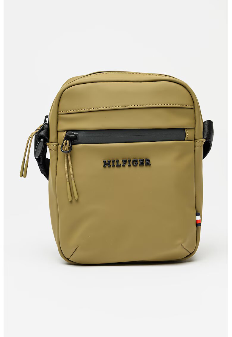 Tommy Hilfiger Geanta crossbody cu logo - Negru/Kaki