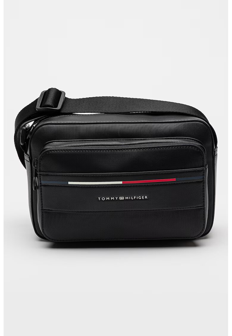 Tommy Hilfiger Geanta crossbody din piele ecologica - Negru