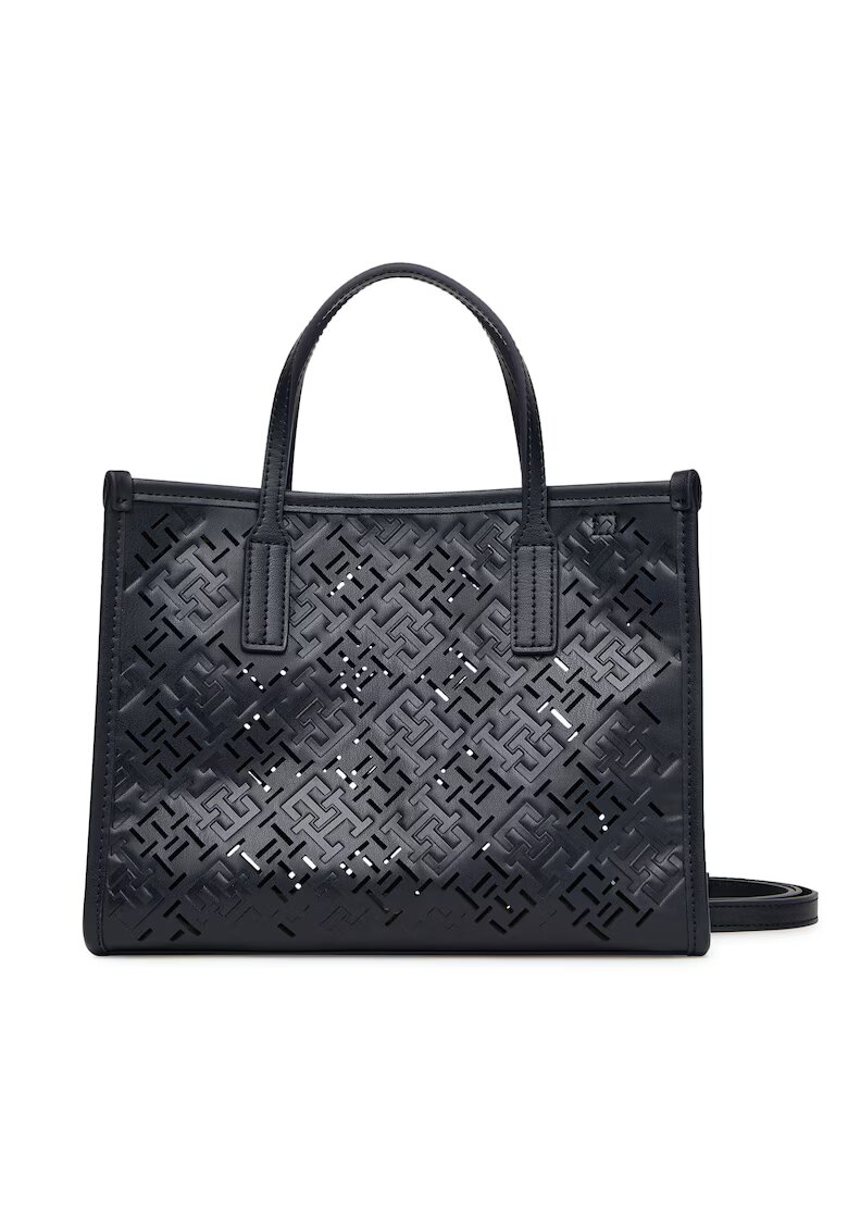 Tommy Hilfiger Geanta dama - model City Mini Tote - piele ecologica - 27x21x8cm - negru