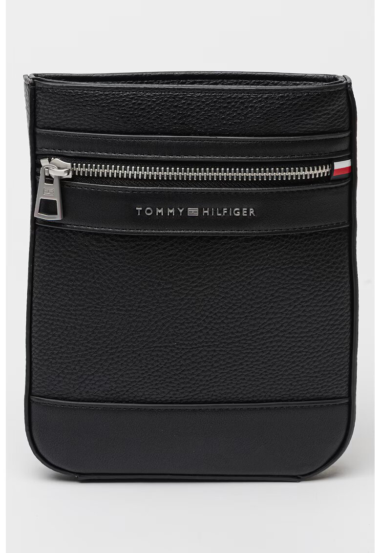 Tommy Hilfiger Geanta de piele ecologica cu barete ajustabila de umar - Negru