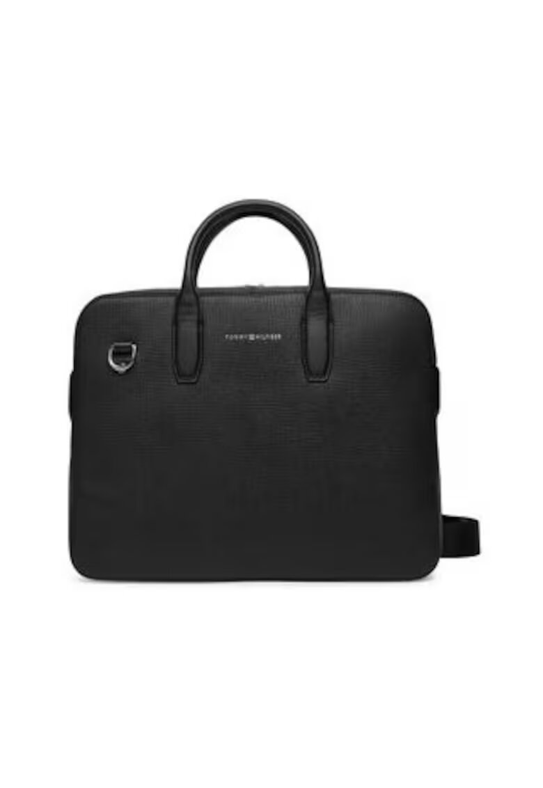 Tommy Hilfiger Geanta pentru laptop barbati - 305370518 - din piele naturala - multicolor - universal - negru