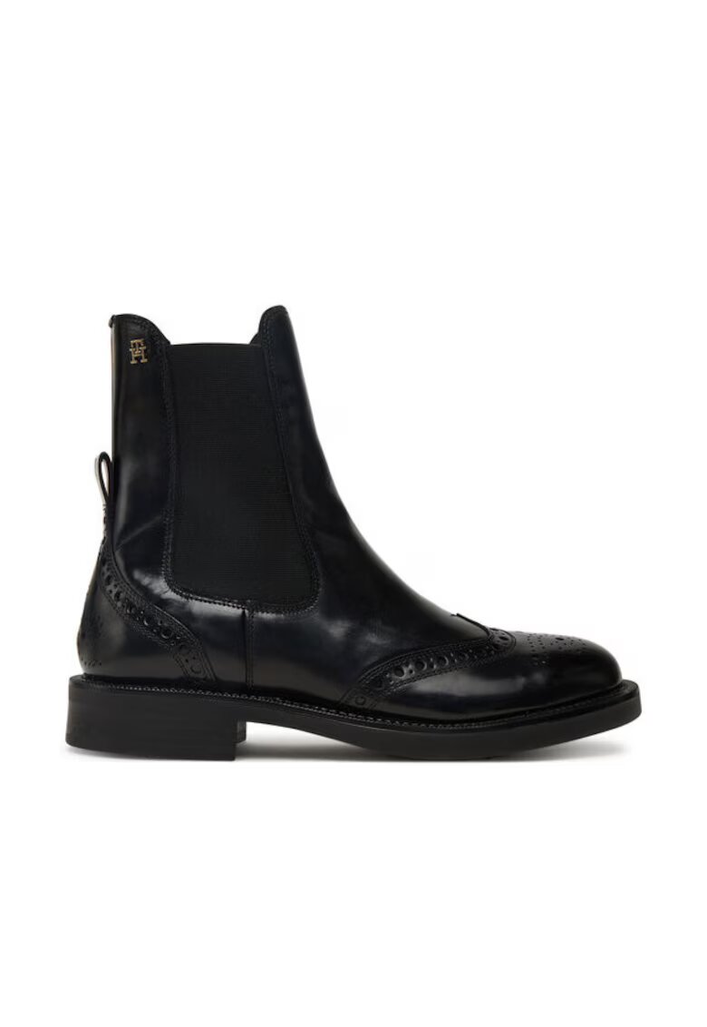 Tommy Hilfiger Ghete Chelsea pentru femei - Negru