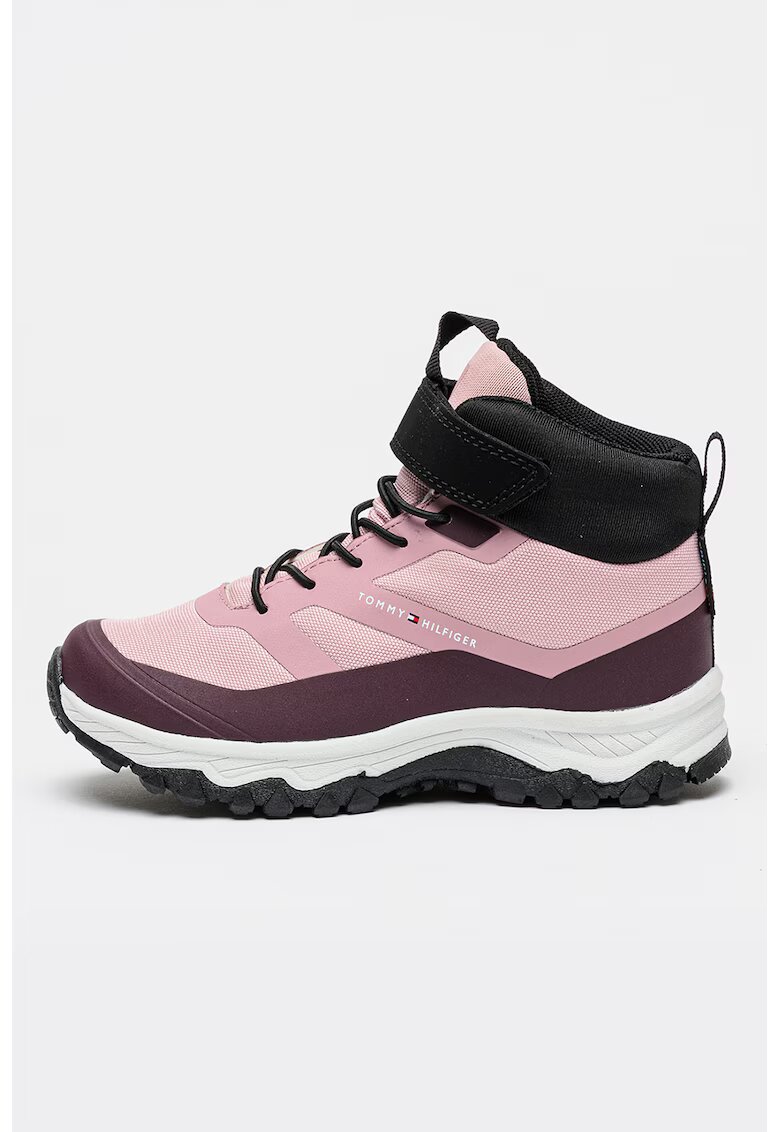 Tommy Hilfiger Ghete cu sireturi si velcro - Violet/Roz