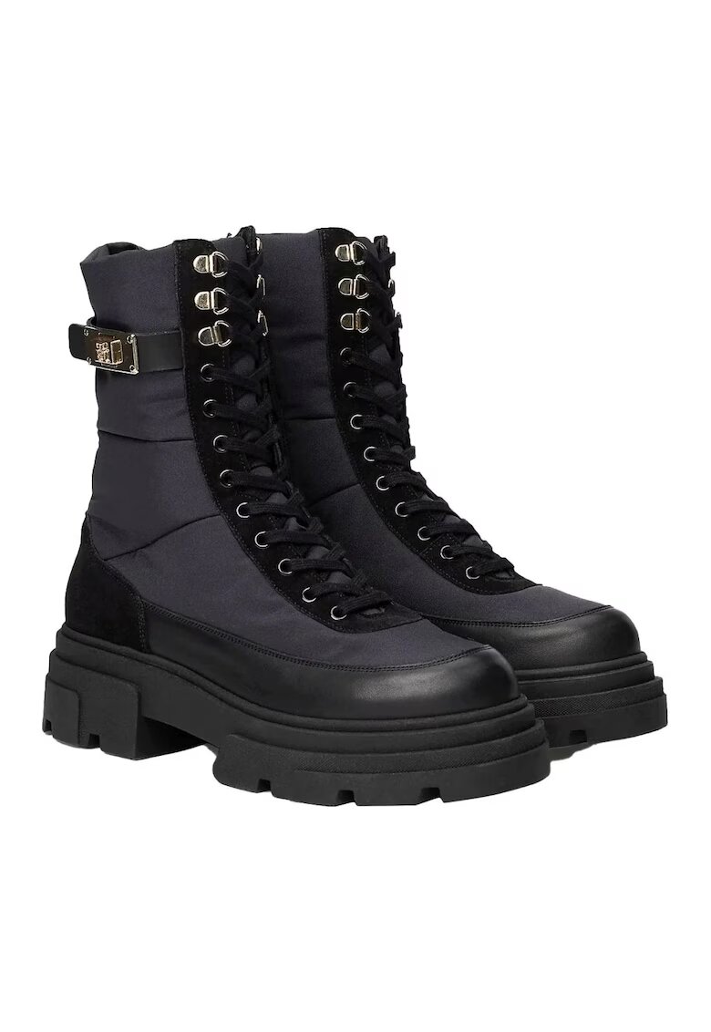Tommy Hilfiger Ghete dama casual - piele naturala - negru -