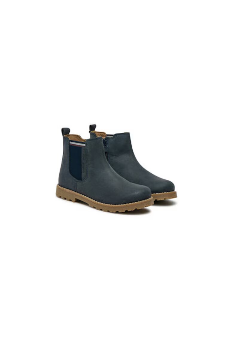 Tommy Hilfiger Ghete pentru baieti - 304427701 - piele naturala - bleumarin