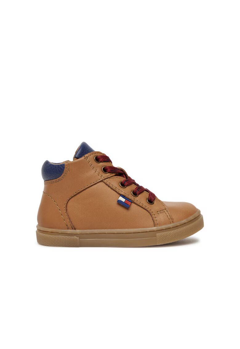 Tommy Hilfiger Ghete pentru baieti - 304427848 - piele ecologica - maro
