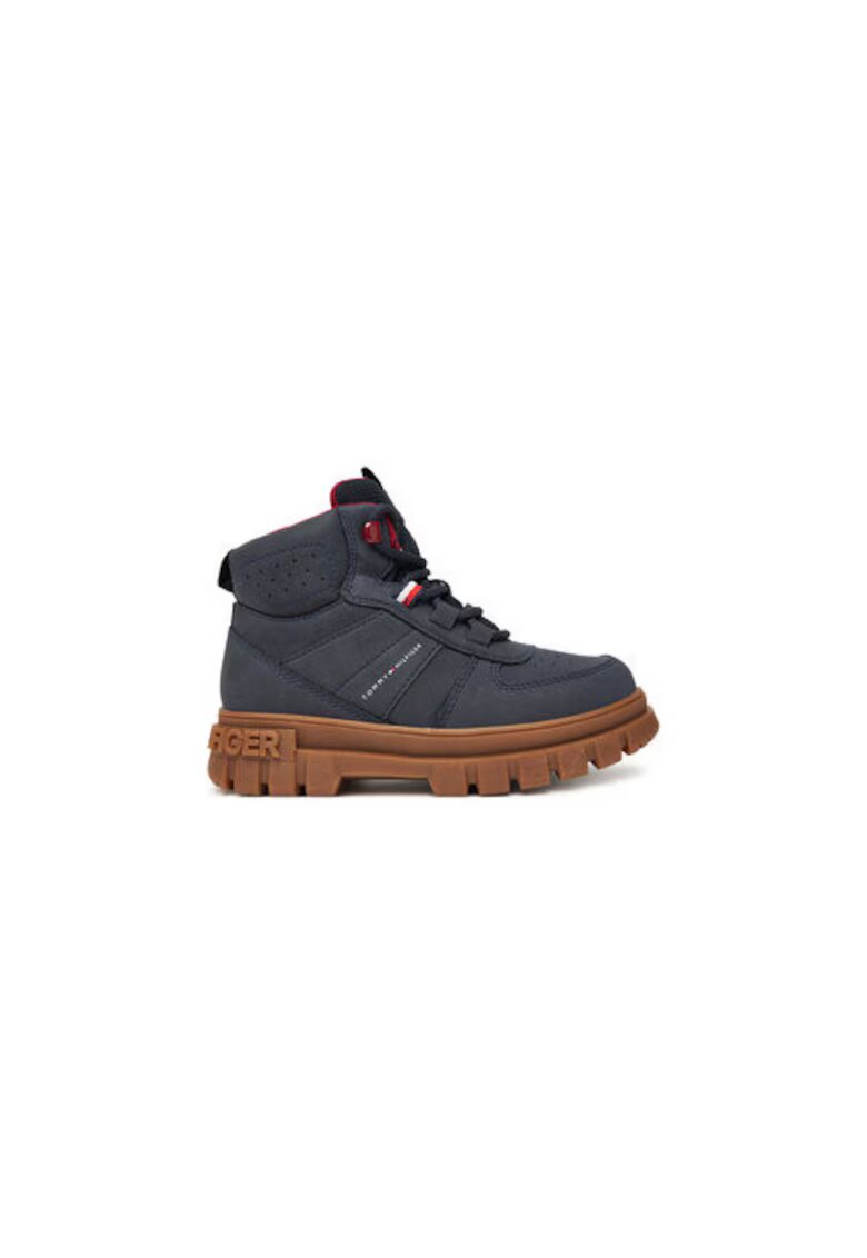 Tommy Hilfiger Ghete pentru baieti - piele ecologica - albastru