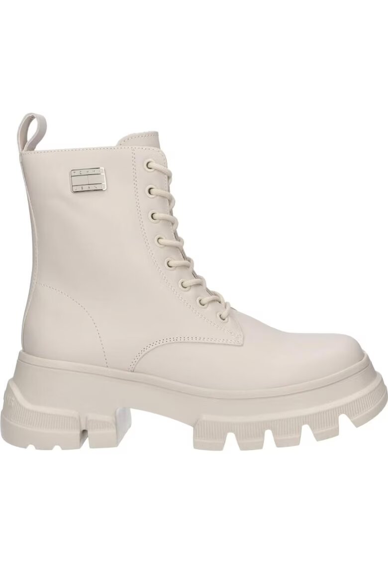 Tommy Hilfiger Ghete pentru Femei - tjw chunky leather boot - EN0EN02503-AEV - Bej - Bej