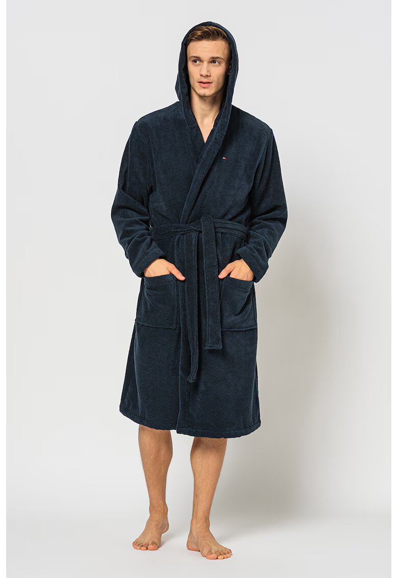 Tommy Hilfiger Halat cu gluga si buzunare - Bleumarin