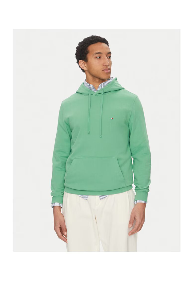 Tommy Hilfiger Hanorac barbati - verde - 100% bumbac