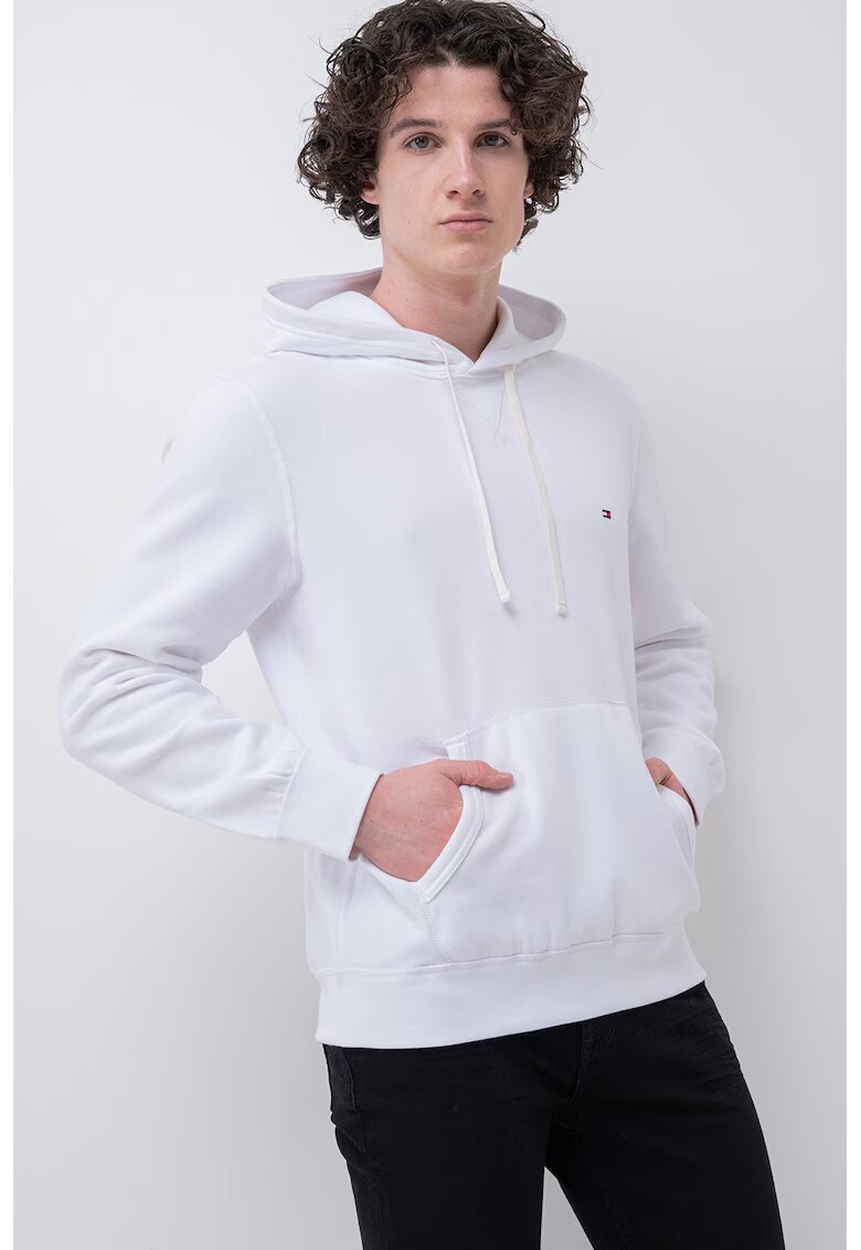 Tommy Hilfiger Hanorac cu buzunar kangaroo - Alb