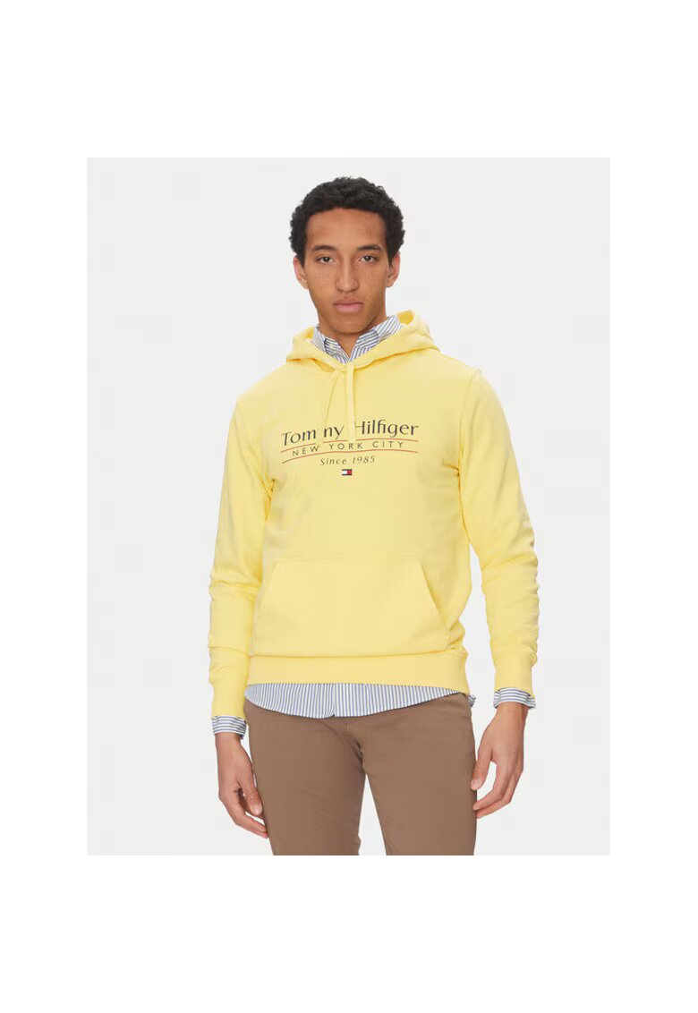 Tommy Hilfiger Hanorac sport barbati - galben - bumbac