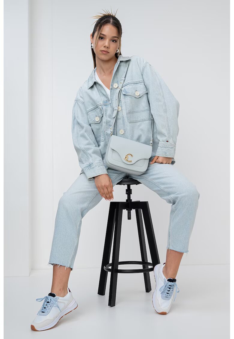 Tommy Hilfiger Jacheta supradimensionata de denim - Albastru deschis