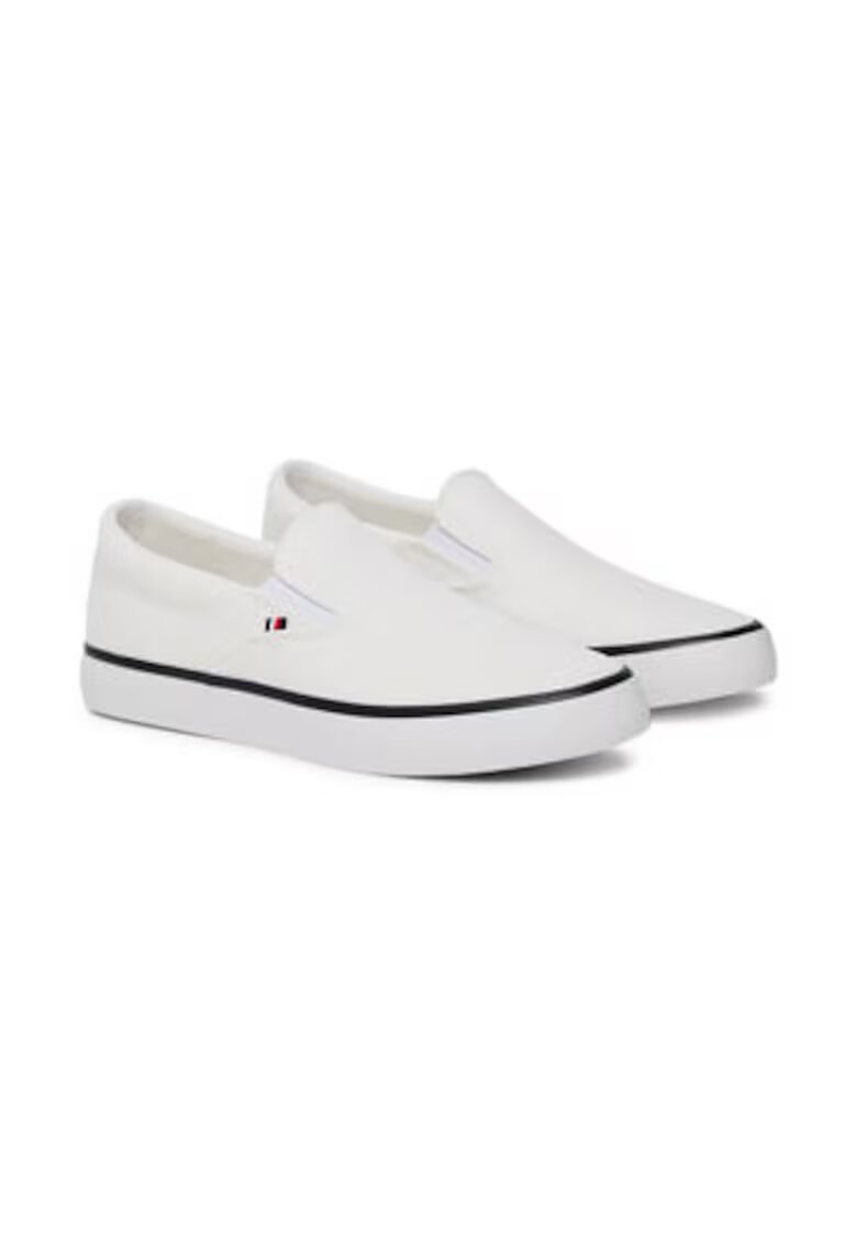 Tommy Hilfiger Mocasini textil - alb