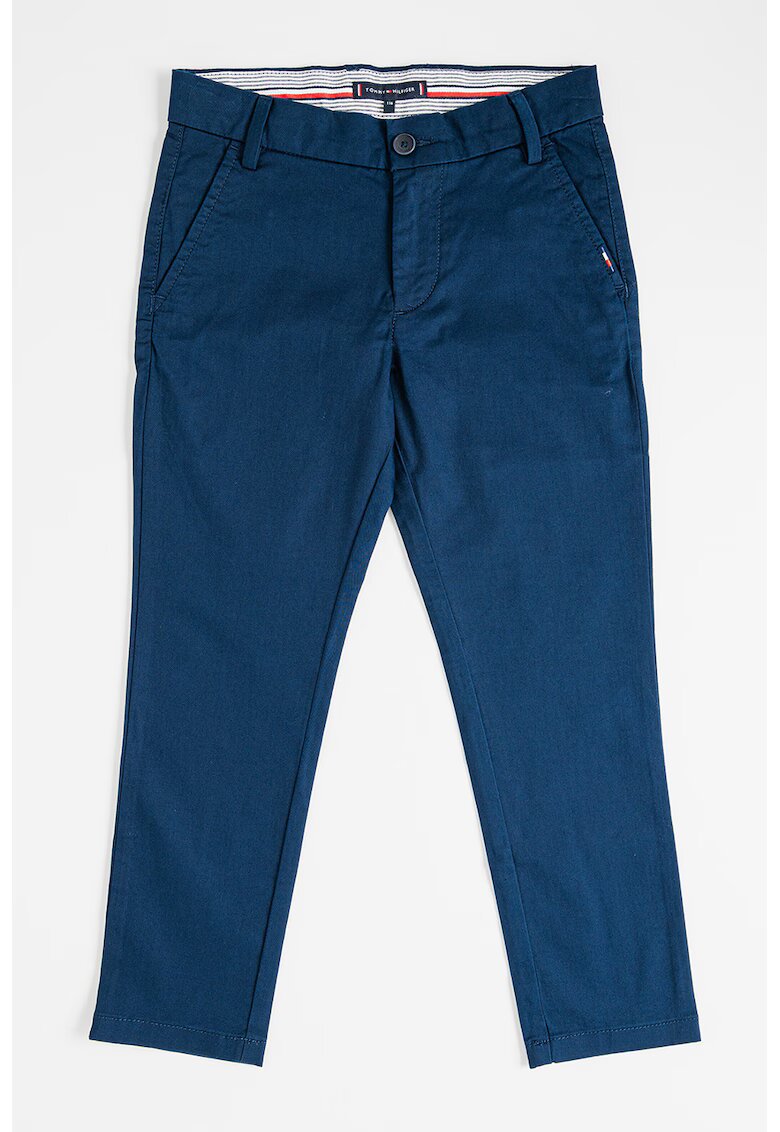 Tommy Hilfiger Pantaloni chino din amestec de bumbac 1985 - Bleumarin