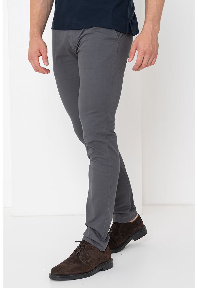 Tommy Hilfiger Pantaloni chino slim fit Bleeker - Gri inchis
