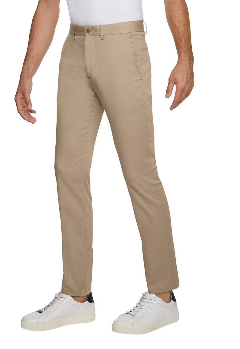 Tommy Hilfiger Pantaloni chino slim fit Bleeker - Maro deschis