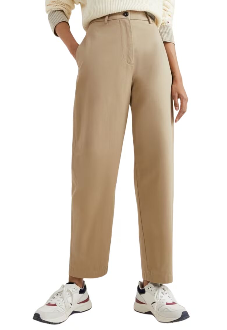Tommy Hilfiger Pantaloni dama - Bumbac - Bej -