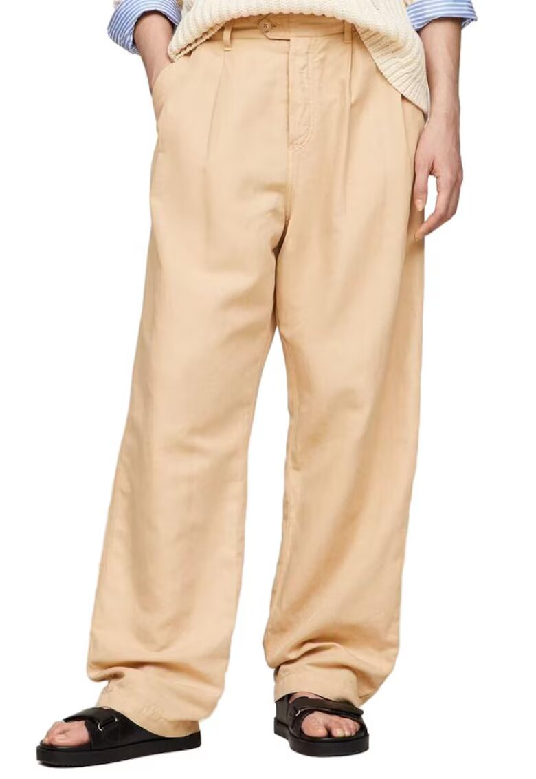 Tommy Hilfiger Pantaloni dama - Bumbac/In - Bej