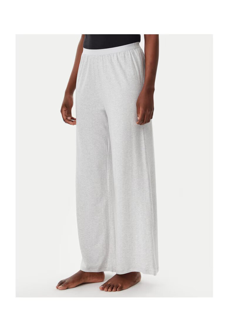 Tommy Hilfiger Pantaloni de pijama dama - bumbac/modal - gri -