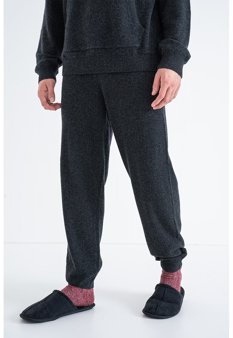 Tommy Hilfiger Pantaloni de pijama din lana - Gri antracit