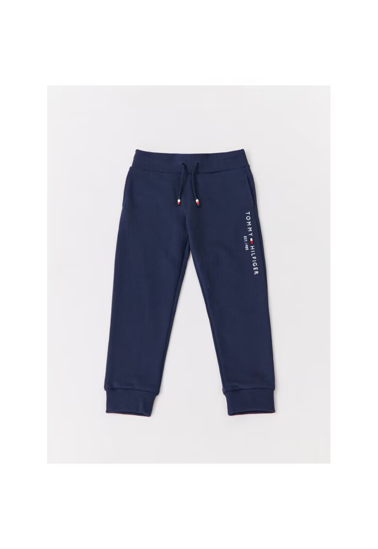 Tommy Hilfiger Pantaloni de trening baieti - Bleumarin - 100% bumbac organic - 4 ani