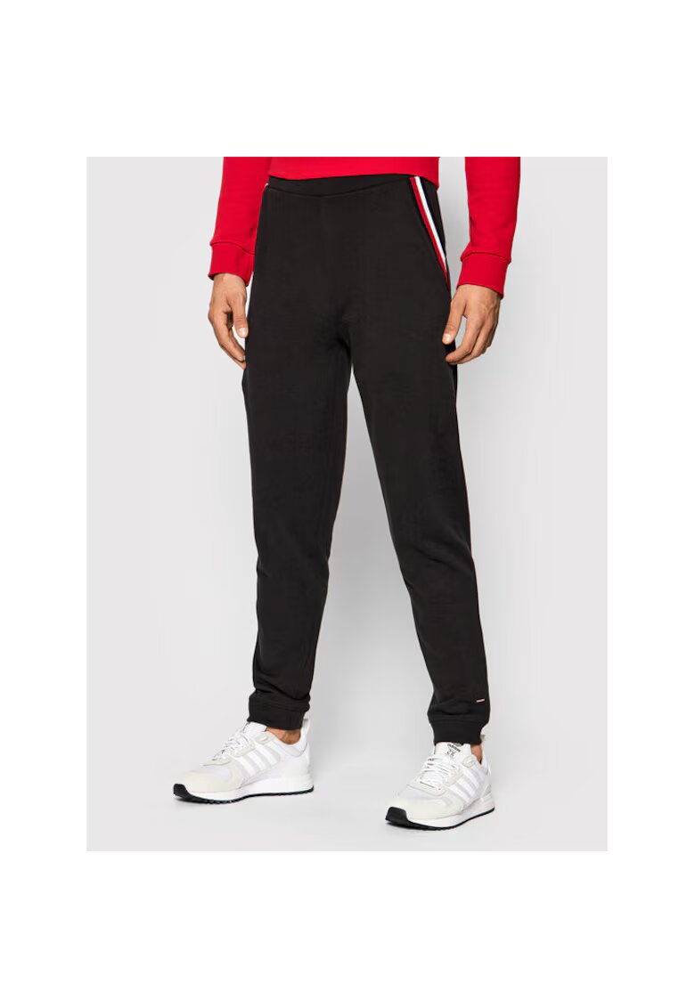 Tommy Hilfiger Pantaloni de trening Barbati - Negru - 75% bumbac - 25% lyocell