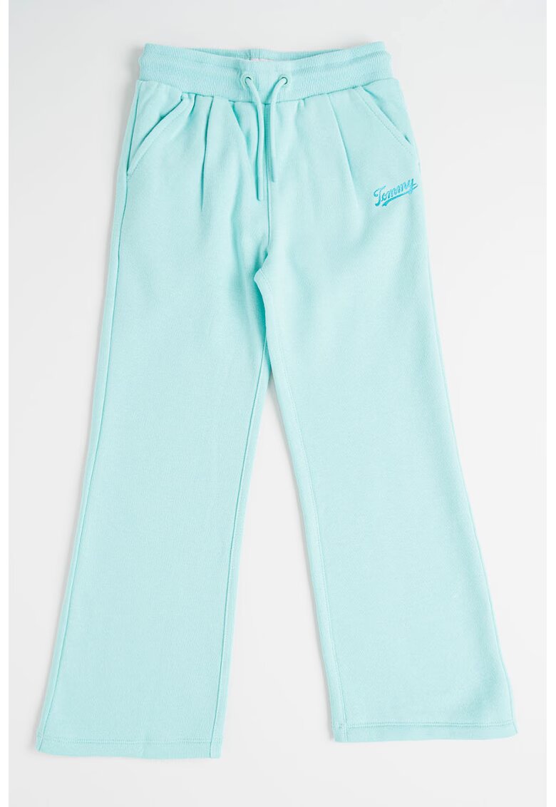 Tommy Hilfiger Pantaloni de trening cu buzunare laterale si snur - Verde menta
