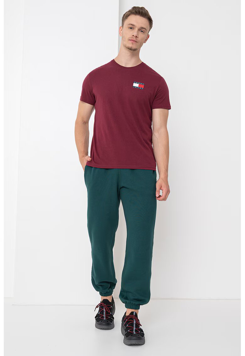 Tommy Hilfiger Pantaloni de trening cu croiala regular-fit si buzunare laterale - Verde englez