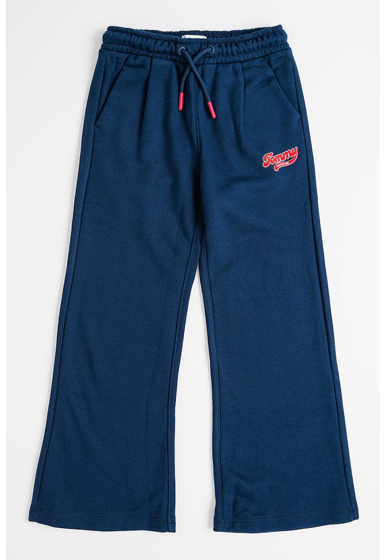 Tommy Hilfiger Pantaloni de trening evazati cu snur - Albastru ultramarin