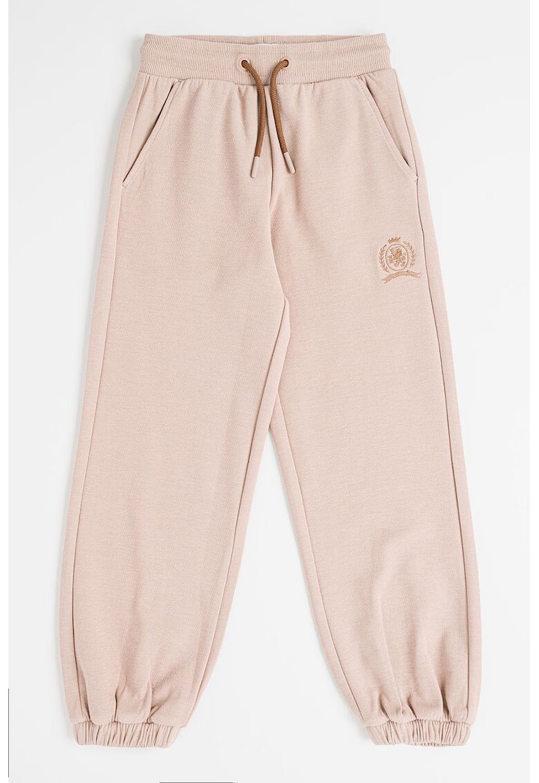 Tommy Hilfiger Pantaloni de trening relaxed-fit cu logo - Maro deschis