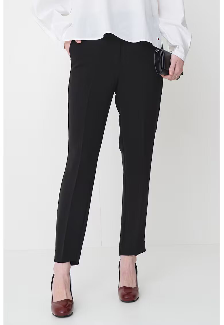 Tommy Hilfiger Pantaloni eleganti cu pensa - Negru