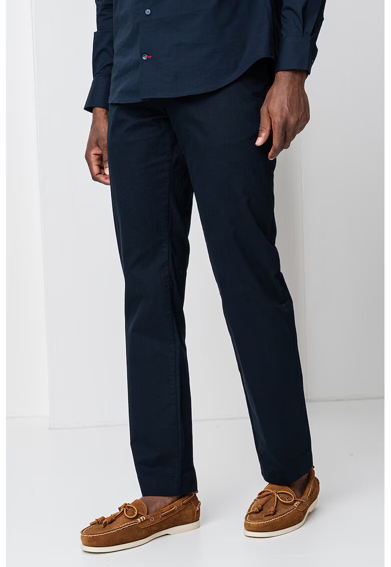 Tommy Hilfiger Pantaloni regular-fit cu talie medie - Albastru ultramarin