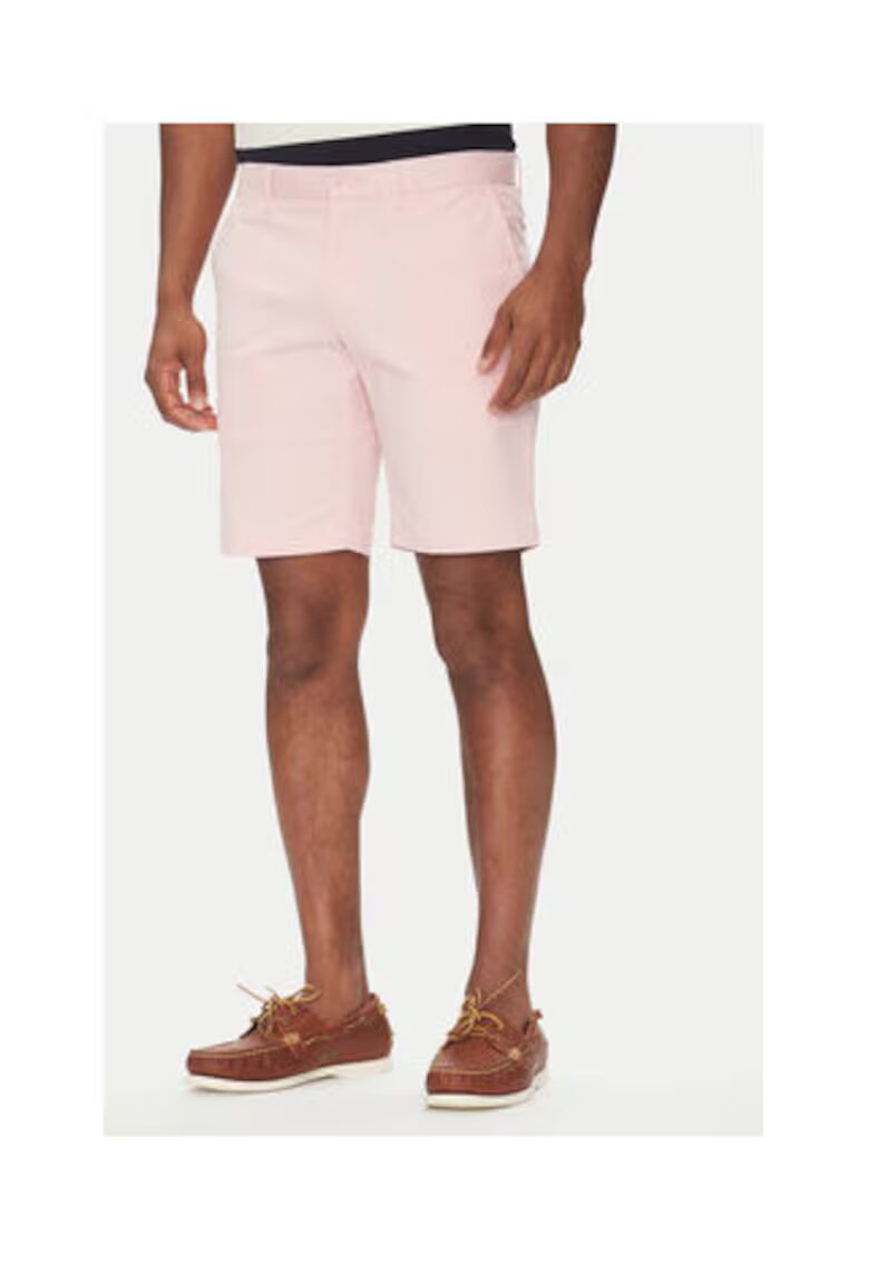 Tommy Hilfiger Pantaloni scurti Barbati - Roz - 50% bumbac organic - 47% bumbac - 3% elastan -