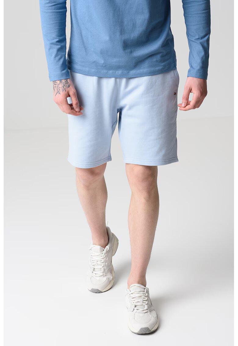Tommy Hilfiger Pantaloni scurti cu snur in talie - Albastru pastel