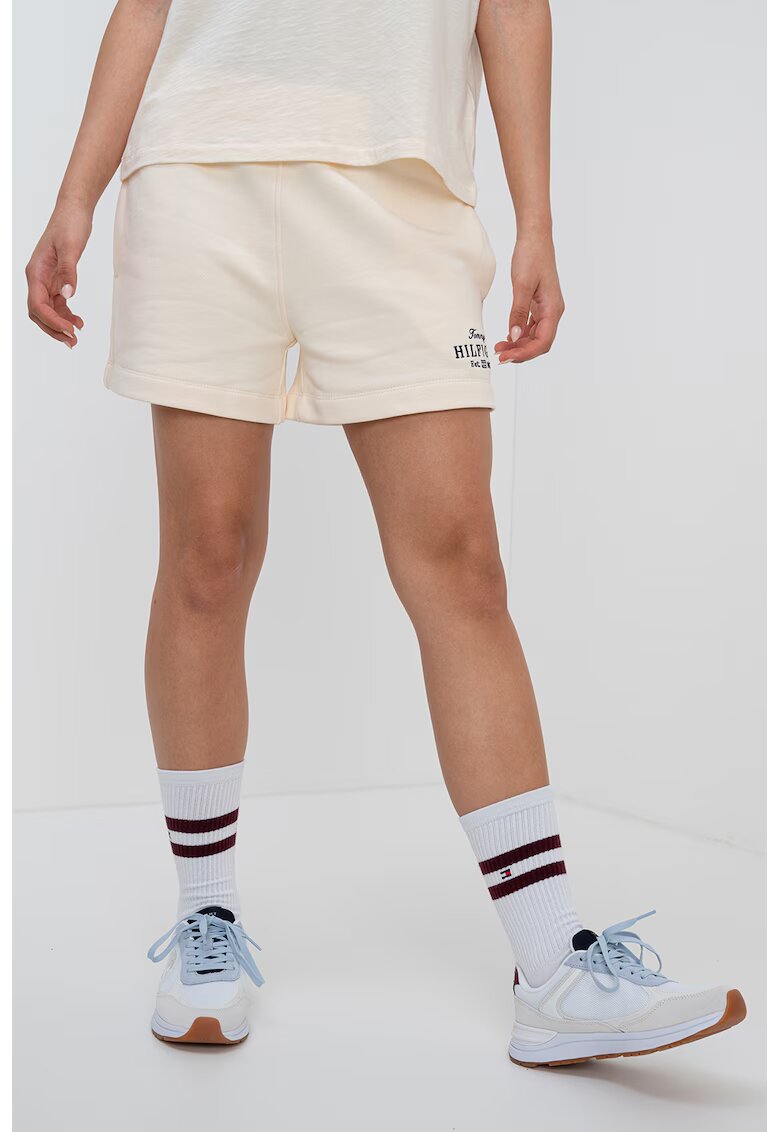 Tommy Hilfiger Pantaloni scurti cu talie elastica si buzunare laterale - Galben pal