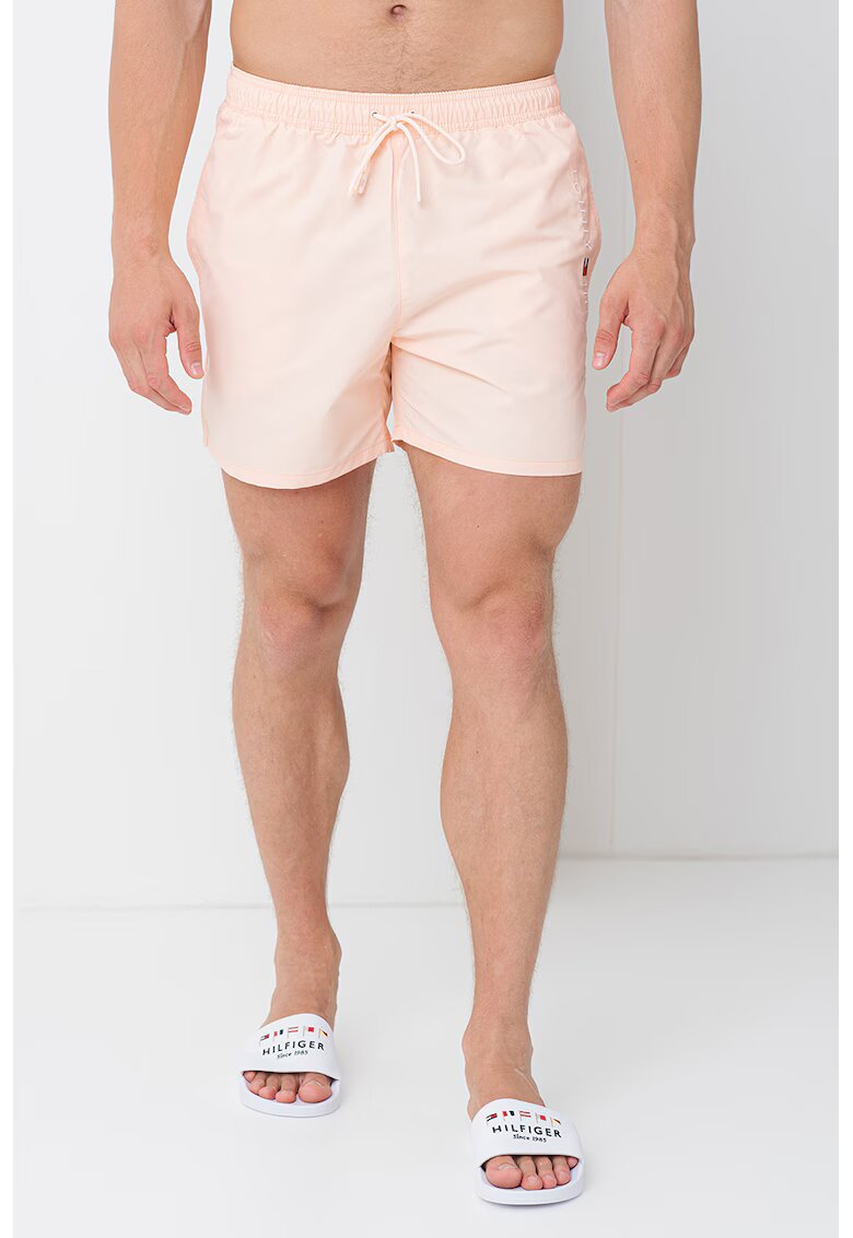 Tommy Hilfiger Pantaloni scurti de baie cu talie ajustabila - Piersica