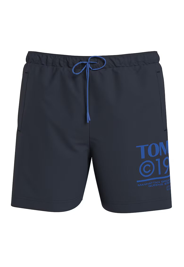 Tommy Hilfiger Pantaloni scurti de baie slim fit cu logo - Bleumarin