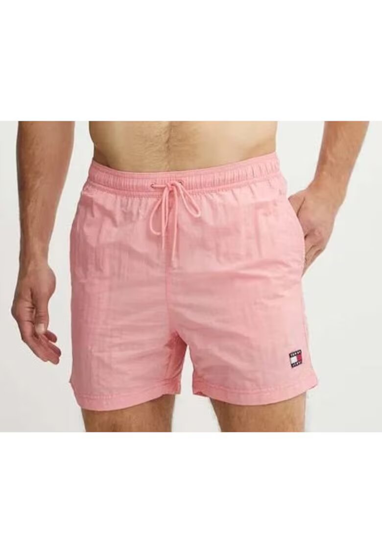 Tommy Hilfiger Pantaloni scurți de baie texturati - Roz somon