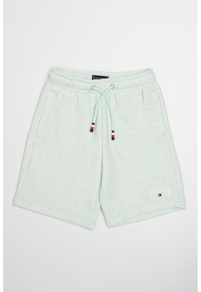 Tommy Hilfiger Pantaloni scurti din amestec de bumbac cu talie ajustabila - Verde pal