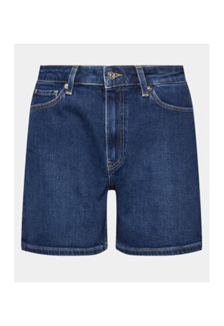 Tommy Hilfiger Pantaloni scurti din denim dama albastru - bumbac/nailon reciclat