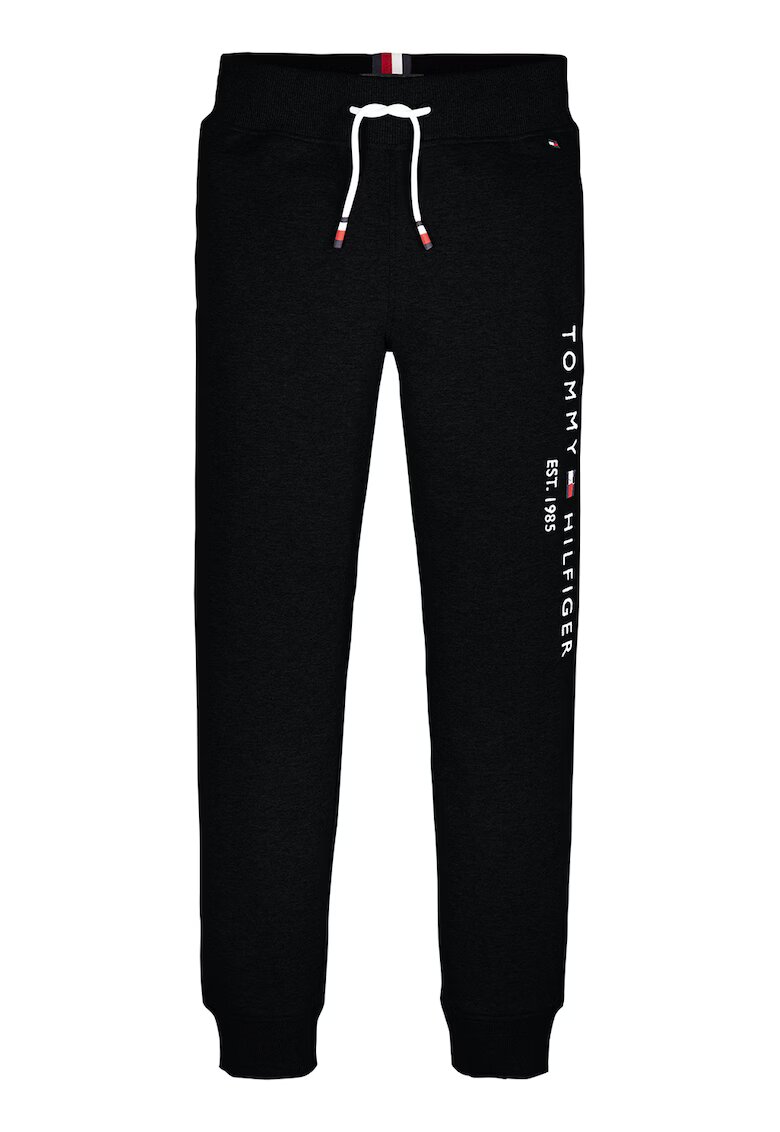 Tommy Hilfiger Pantaloni sport cu logo - Alb/Negru