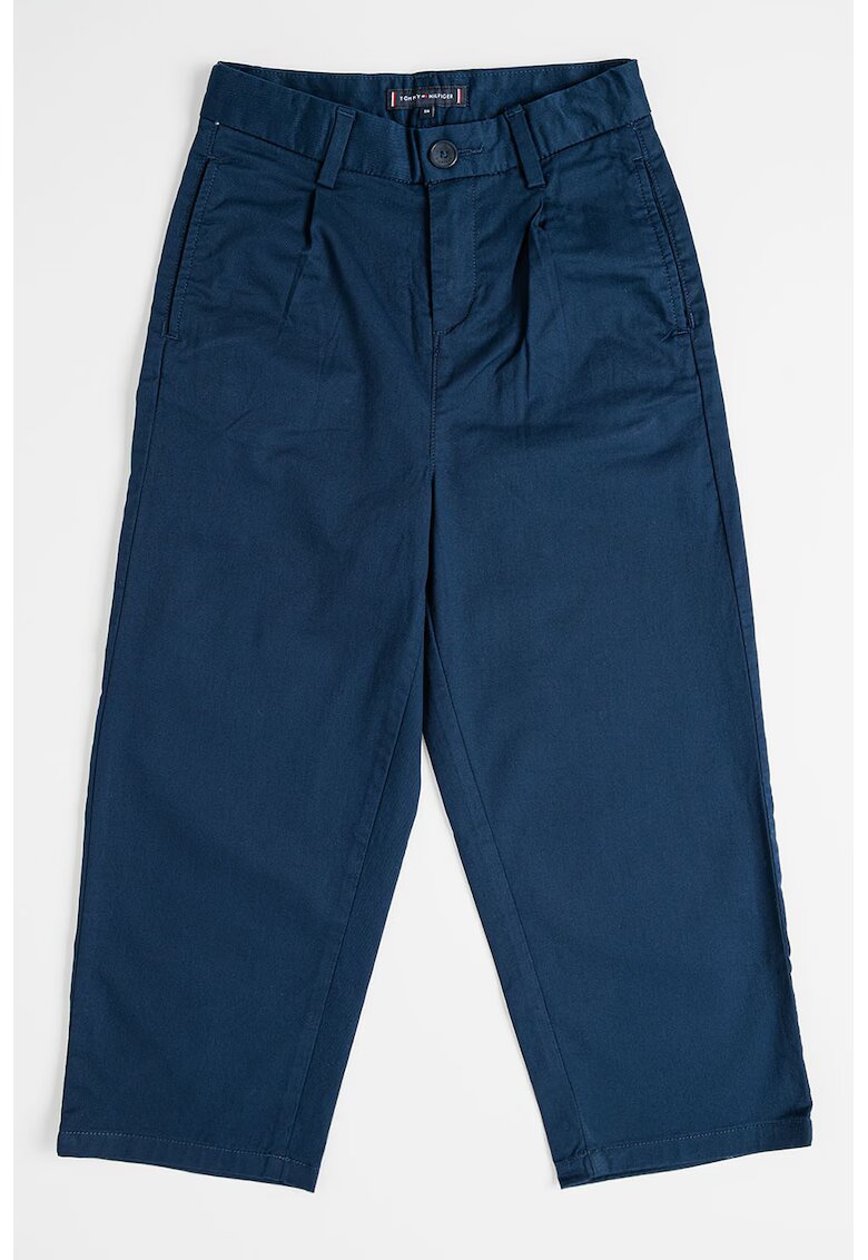 Tommy Hilfiger Pantaloni uni cu talie ajustabila - Albastru ultramarin