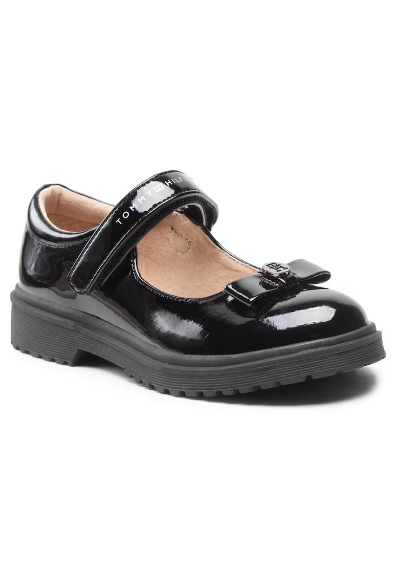 Tommy Hilfiger Pantofi fete - piele ecologica - negru - Negru