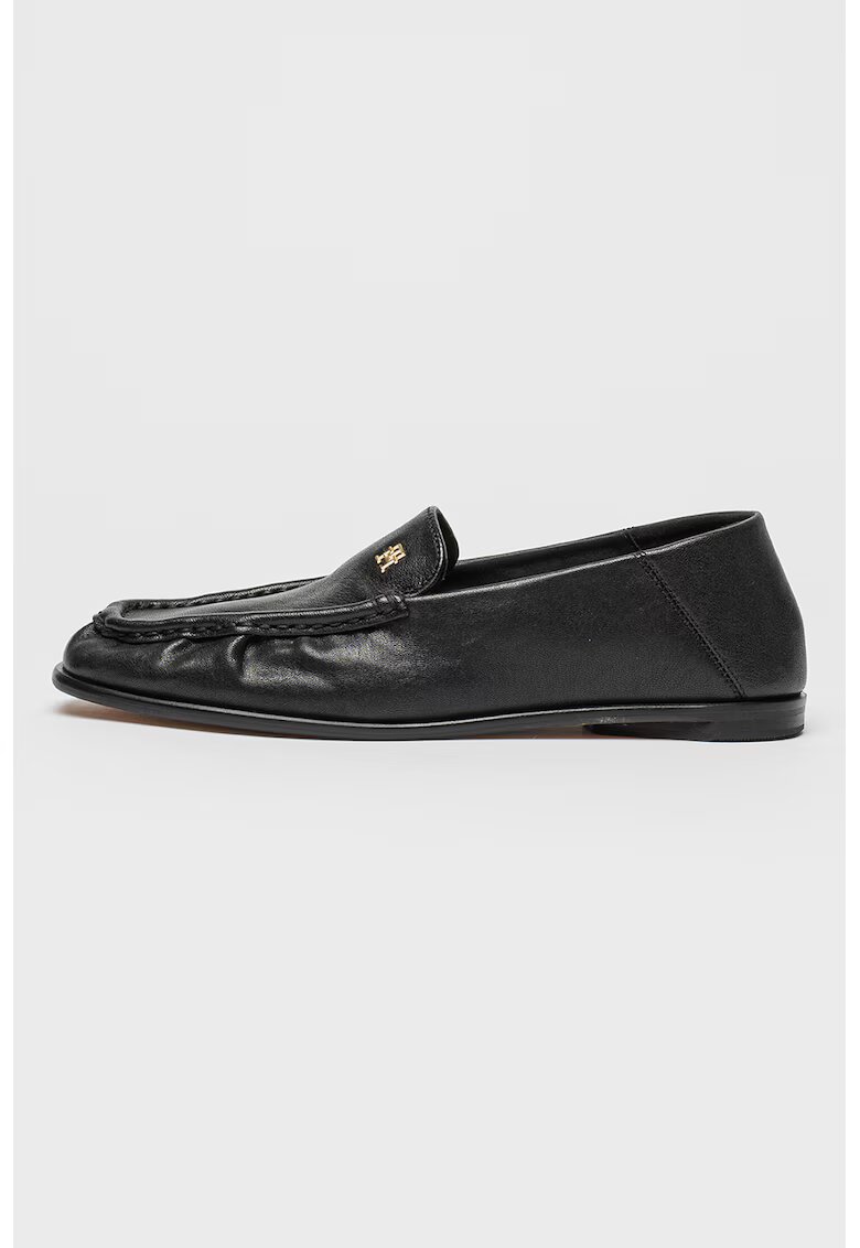 Tommy Hilfiger Pantofi loafer din piele - Negru