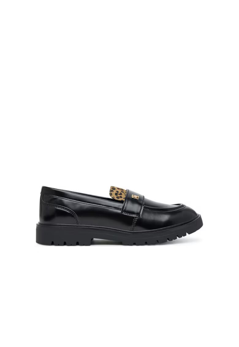 Tommy Hilfiger Pantofi pentru fete - piele ecologica - Negru