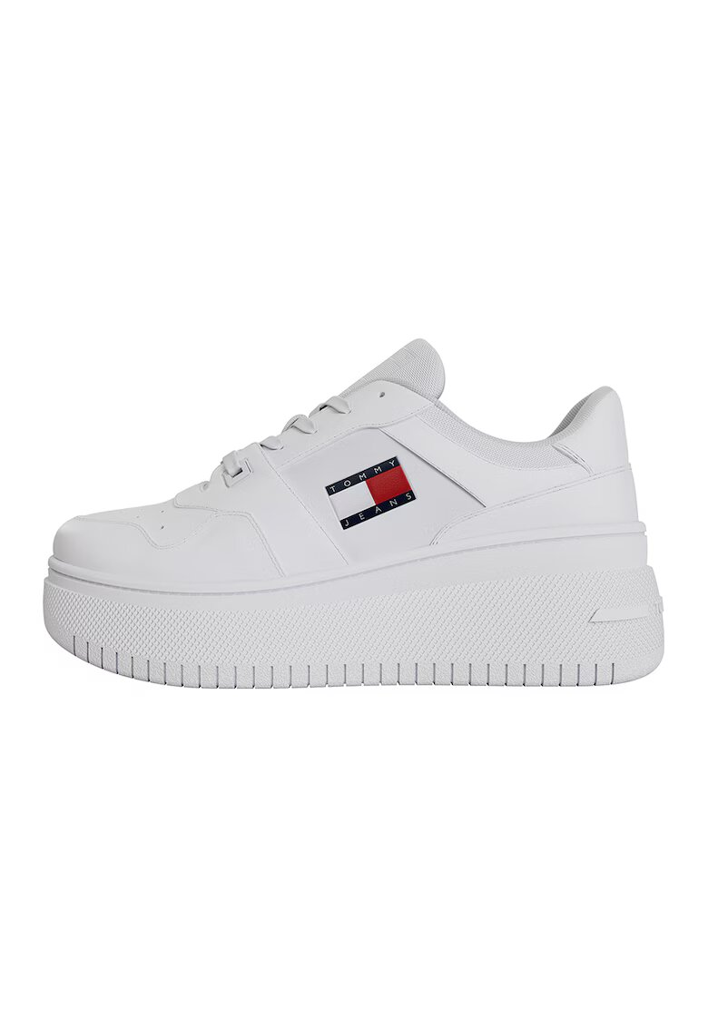 Tommy Hilfiger Pantofi sport cu talpa wedge Essential Retro - Alb