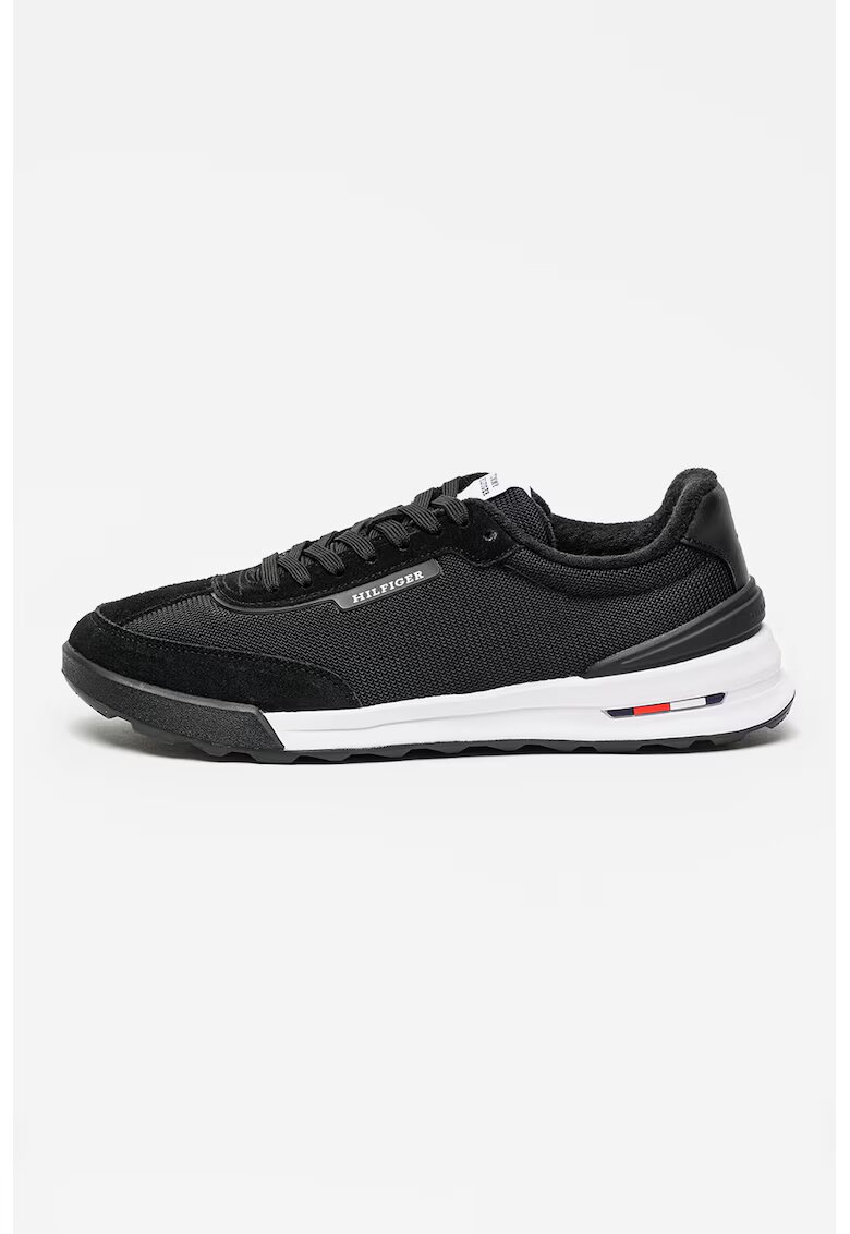 Tommy Hilfiger Pantofi sport de plasa Retro Runner - Negru